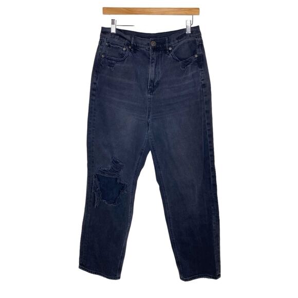 American Eagle Highest Rise 90s Boyfriend Distressed Jeans Denim Pants Womens 10 - Picture 1 of 11